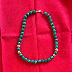 Elegant Malachite Beaded Necklace